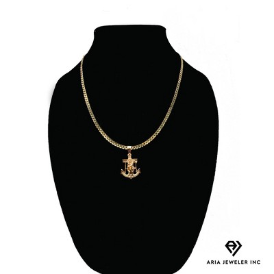 Aria Jeweler Inc Chain with Grim Reaper on Anchor