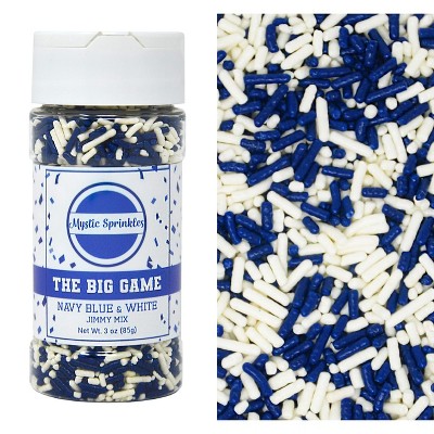Mystic Sprinkles The Big Game: Navy Blue & White Jimmy Mix 3oz Bottle