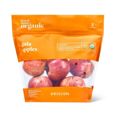 Fresh Organic Gala Apples - 2lb Bag - Good & Gather™