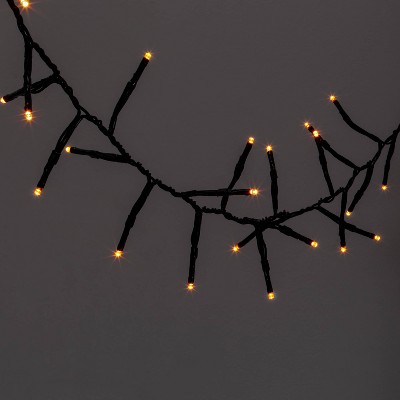 60ct LED Dewdrop Halloween Fairy String Lights Garland Orange - Hyde and EEK! Boutique™