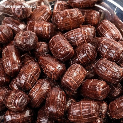 Howe Traditional Nostalgic Candies, Vintage Style Old Fashioned Candy Flavors, Root Beer Hard Candy Barrels, 16 Oz
