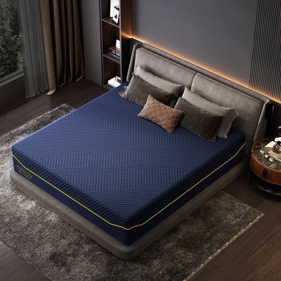 CSBDHOME 10" Memory Foam Mattress with Bamboo Charcoal Gel and Anti-Slip Cover – Medium Soft Support
