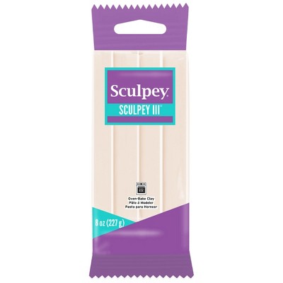 Sculpey III: Polymer Clay:Translucent - 8oz Pack - Oven Bake Clay