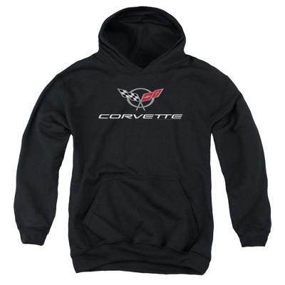 Boys’ Chevrolet Corvette Modern Emblem Hooded Sweatshirt