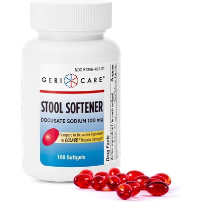 Geri-Care Docusate Sodium 100mg Softgel, 100 Ct