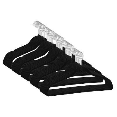 Trio Home Heavy Duty Velvet Hangers with Cascade Hook, 360 Degree Rotatable Hook (50 PACK)
