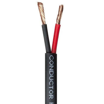 Monoprice Speaker Wire, CMP Rated, 2-Conductor, 14AWG, 50ft, Black