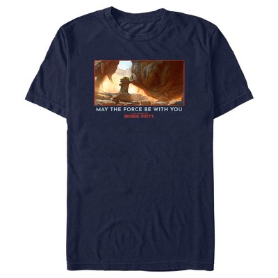 Men's Star Wars: The Book of Boba Fett Grogu Taming the Rancor May the Force be With You T-Shirt