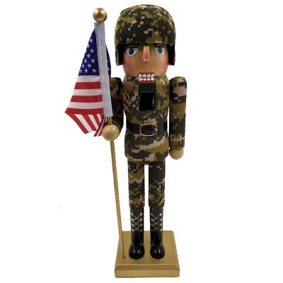 Santa's Workshop Inc. 14" Army Nutcracker