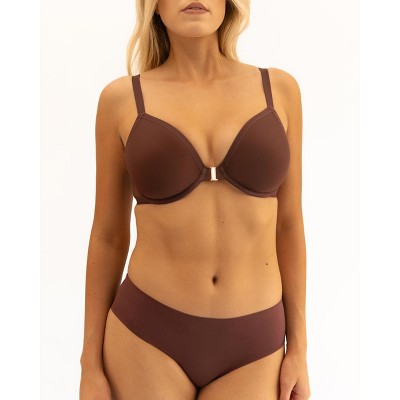 Wherewithal Women's AnyWhere Front Closure Convertible Bra Brown