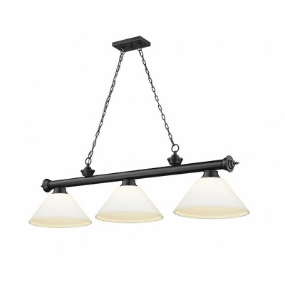 Z-Lite Cordon 3 - Light Chandelier in  Matte Black