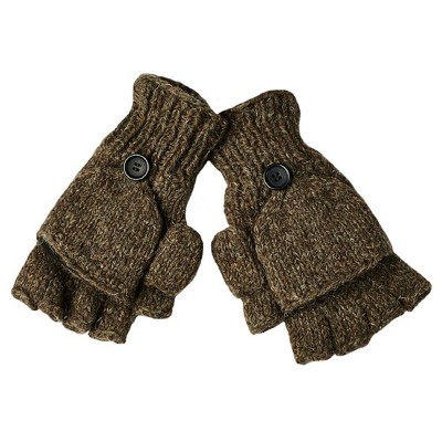 Fingerless Gloves With Button Flap and Fleece Lining_Nirvanna Designs