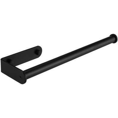 Wall Mount Paper Towel Holder Bulk- Self-Adhesive Under Cabinet In Matte Black(2 PCS)
