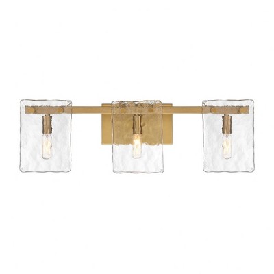 Savoy House Genry 3 - Light Vanity in  Warm Brass