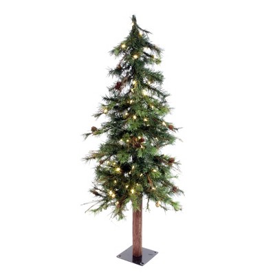 Vickerman Mixed Country Pine Artificial Alpine Tree PreLit