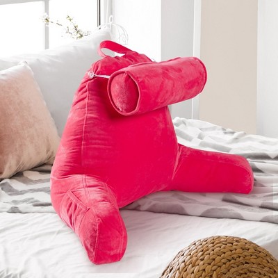 Cheer Collection Extra Large TV and Reading Backrest Pillow with Detachable Bolster and Washable Cover
