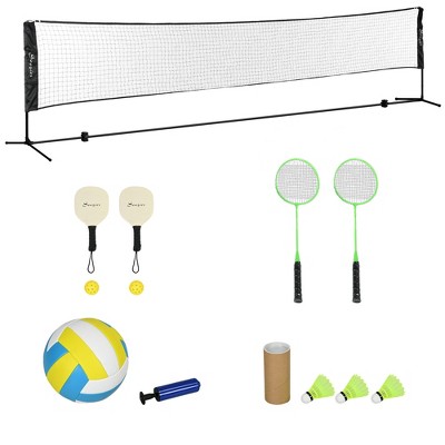 Dexmalle 17ft Portable All-in-One Badminton Set
