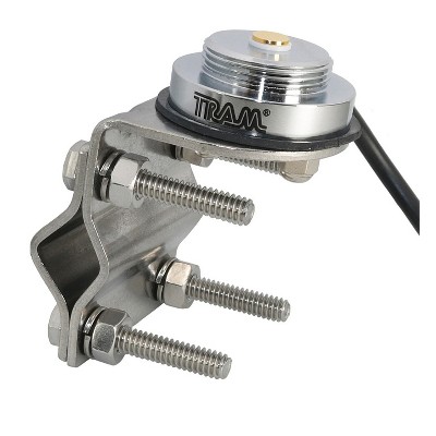 Tram® Stainless Steel Double-Groove NMO Mirror Mount with 17-Ft. Cable and PL-259 Connector in Silver