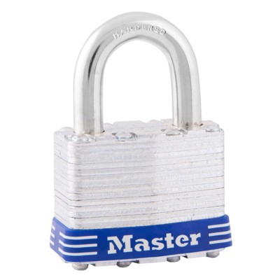 Master Lock - Laminated Steel Ball Bearing Locking Padlock - Laminated Steel - 1-5/16 in.