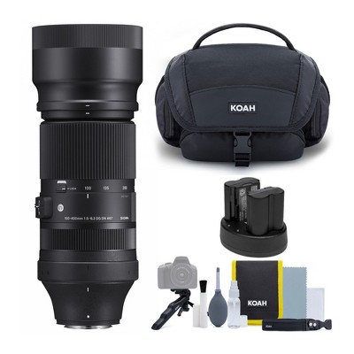 Sigma 100-400mm F5-6.3 DG DN OS Contemporary Lens for Fujifilm X Mount Bundle