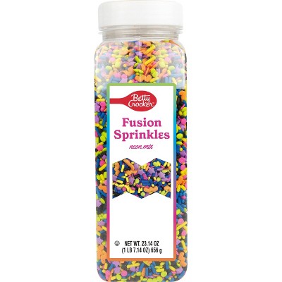 Betty Crocker Party Size Neon Fusion Sprinkle Bottle - 23.14oz