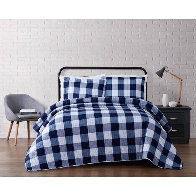 Truly Soft Everyday Buffalo Plaid Quilt Set