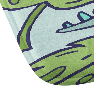 Deny Designs Doodle by Meg Tropical Dinos Memory Foam Bath Mat