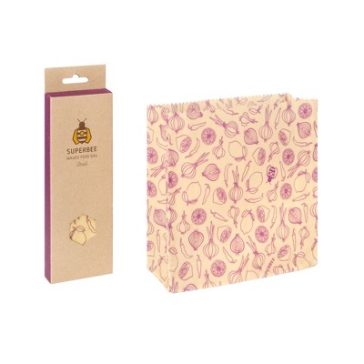 SUPERBEE Beeswax Wrap bag, Reusable Beeswax Wrap for Food, Wrap bag, Reusable Bees Wrap Paper