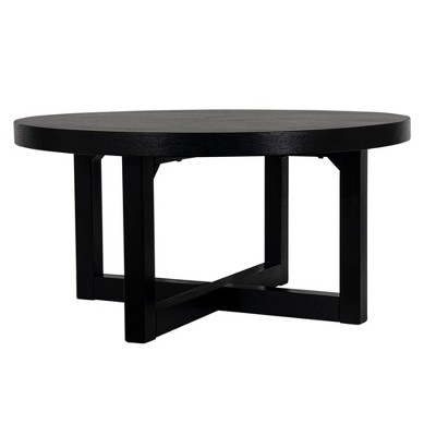 East at Main 38" Round Crisscross Base Coffee Table