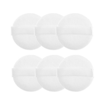 Unique Bargains Round Makeup Powder Puff 1.78"x0.39" White