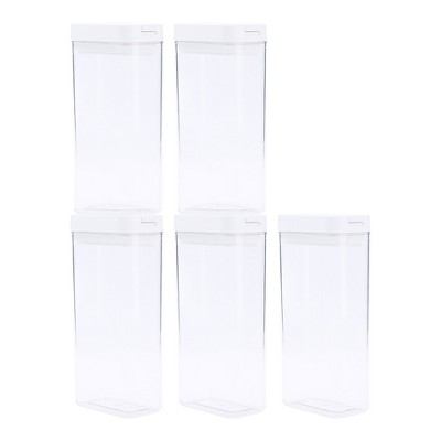 REGALWOVEN 5 Pcs Leakproof Airtight Stackable High-Grade Plastic Food Storage Container