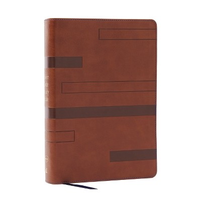 Color Code Study Bible, Revealing God's Truth Color by Color (Nkjv, Brown Leathersoft, Red Letter) - by  Thomas Nelson (Leather Bound)