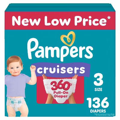 Pampers Cruisers 360 Diapers - (Select Size and Count)