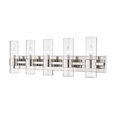 Lawson 5-Light Brushed Nickel Linear Vanity Light - Modern Minimalist Design
