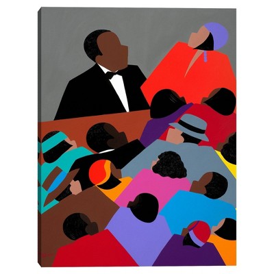 30" x 40" Harlem Renaissance by Synthia Saint James Canvas Art Print - Masterpiece Art Gallery: Modern Vertical Unframed Wall Canvas