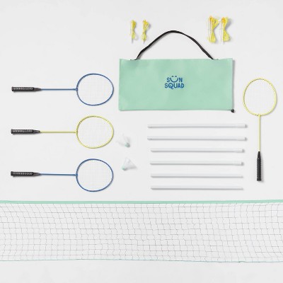 Badminton Set - Sun Squad™: 4 Racquets, Storage Bag, Lawn Sports for Adults