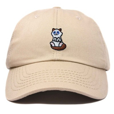 Dalix Ragdoll Cat Embroidered Cotton Dad Hat Cute Cat Lover Adjustable Baseball Cap for Everyday Style Womens