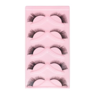Unique Bargains Dense Cat's Eye False Eyelashes MYP-5 Black 5 Pair