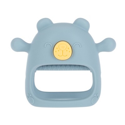 Nuby Silicone Wrist Grip Teething Mitten - Blue Bear