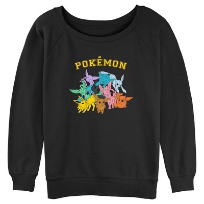 Juniors Womens Pokemon Eeveelutions Sweatshirt