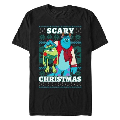 Men's Disney Monsters Inc. Mike and Sully Scary Christmas T-Shirt