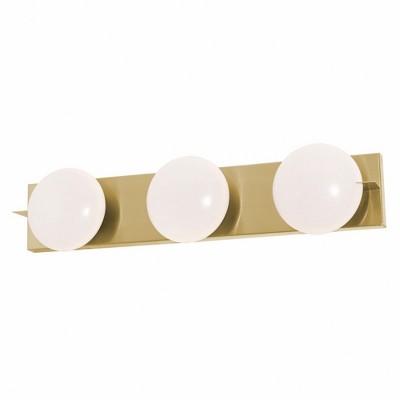 AFX Gates 3 - Light Vanity in  Satin Brass