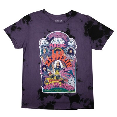 Led Zeppelin Electric Magic Colors T-Shirt - Sparse Purple Black Cloud Wash