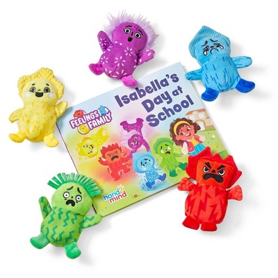 hand2mind Feelings Family Isabella's Day at School Storybook and Plush Set: Emotional Development for Toddlers