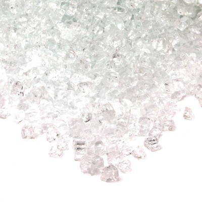 20lb Fire Glass Reflective Chips Ice Clear - Real Flame