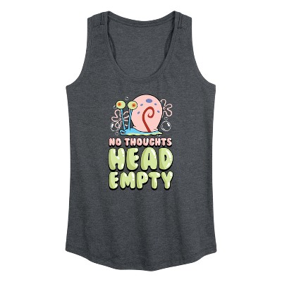 Women's - SpongeBob SquarePants - Head Empty Gary Graphic Racerback Tank