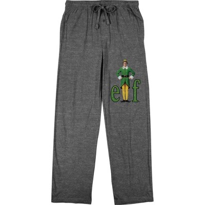 Elf William Buddy Hobbs Logo Men's Graphite Heather Sleep Pajama Pants