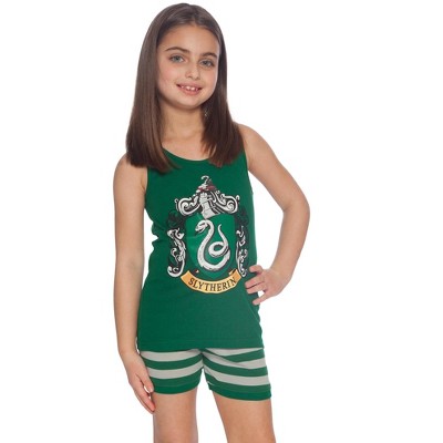Harry Potter Girls Hogwarts House Crest Tank Top and Short Pajama 2pc Set