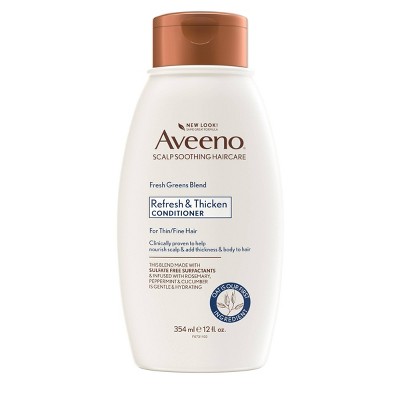Aveeno Scalp Soothing Fresh Greens Blend Conditioner Clarifying & Volumizing for Thin or Fine Hair - 12 fl oz