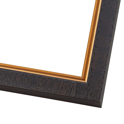 PosterPalooza | Photo Size Modern Shadow Box 1" Depth Brown Frame - UV Acrylic, Backing, Hanging Hardware